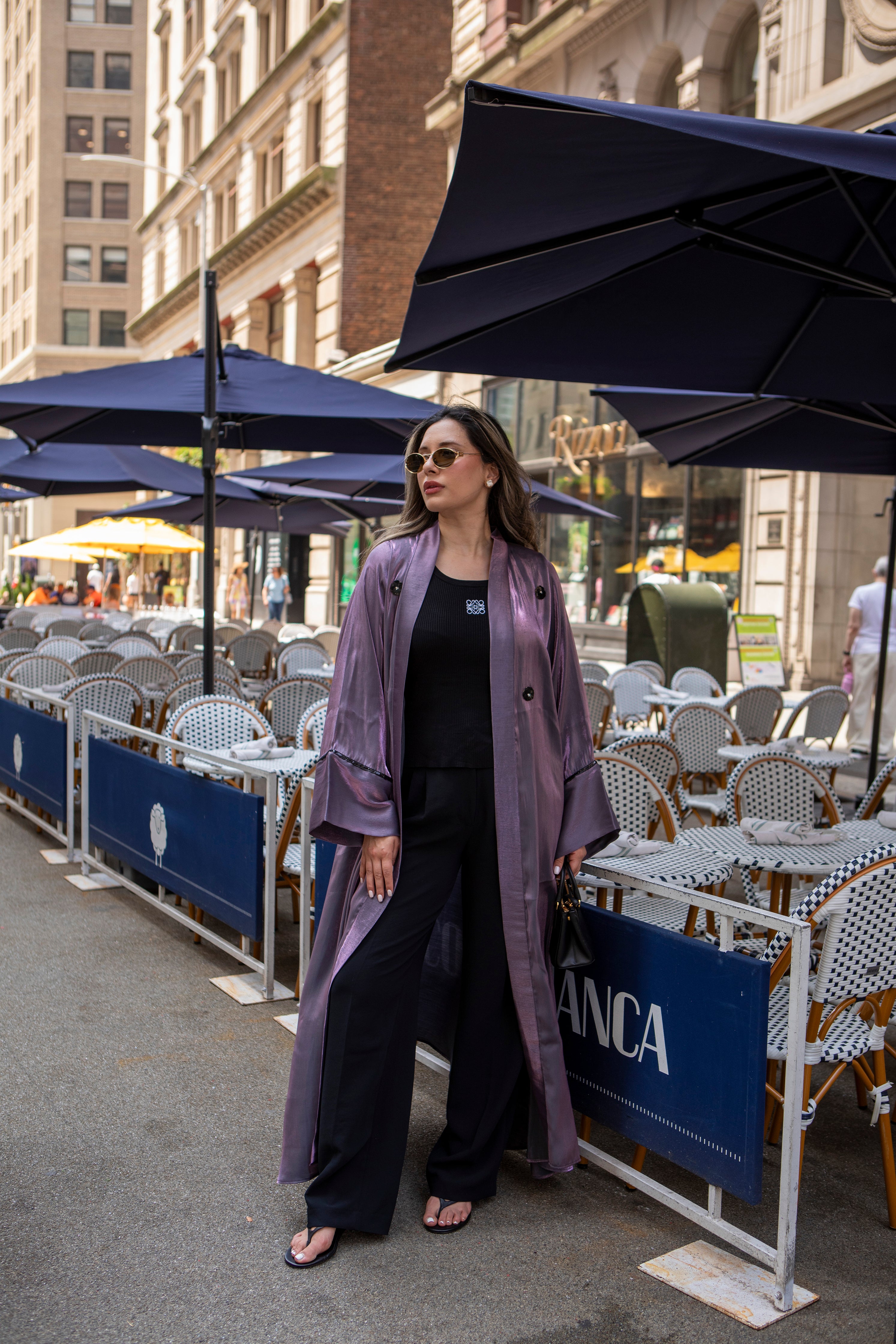 Amethyst Shimmery Abaya
