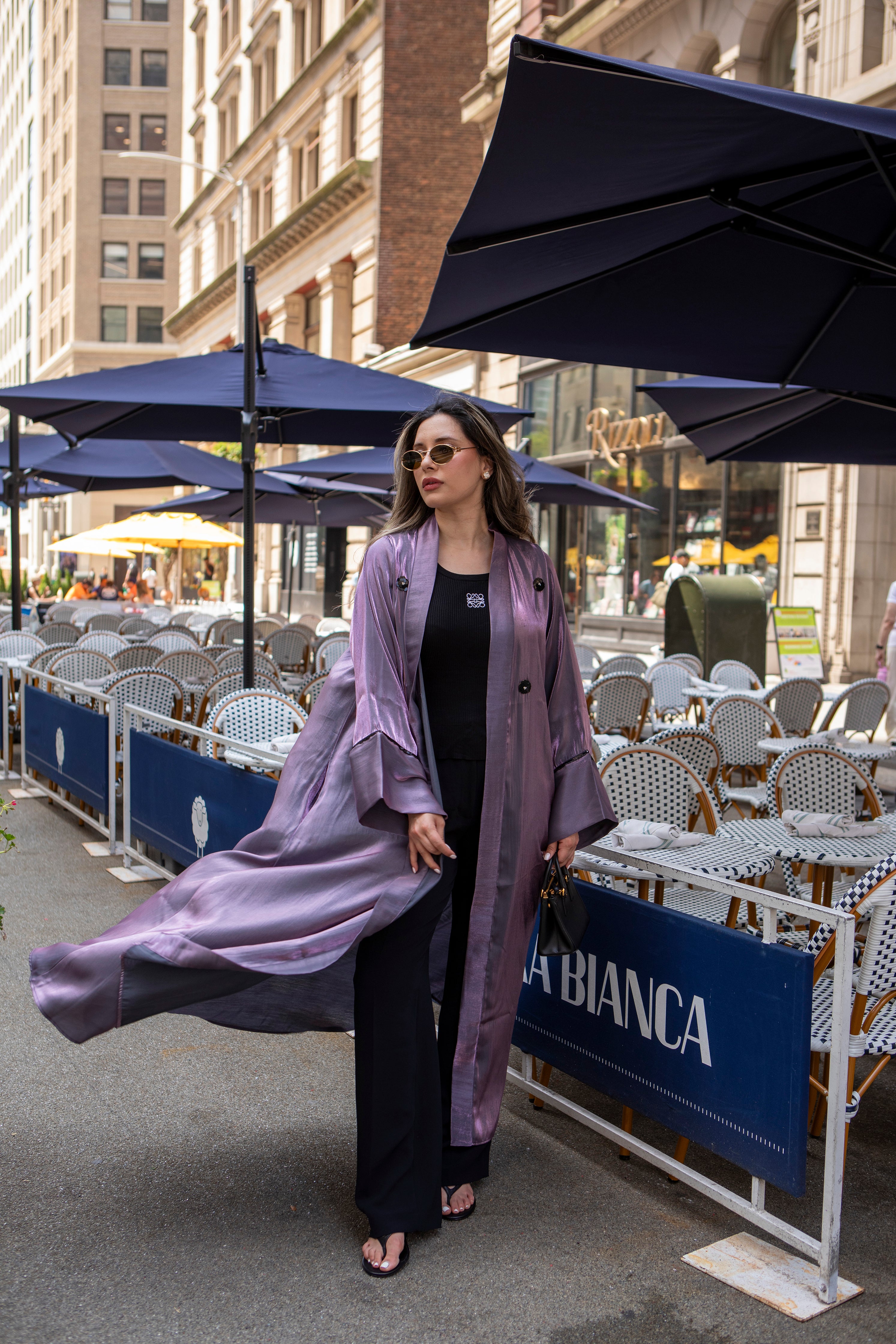 Amethyst Shimmery Abaya