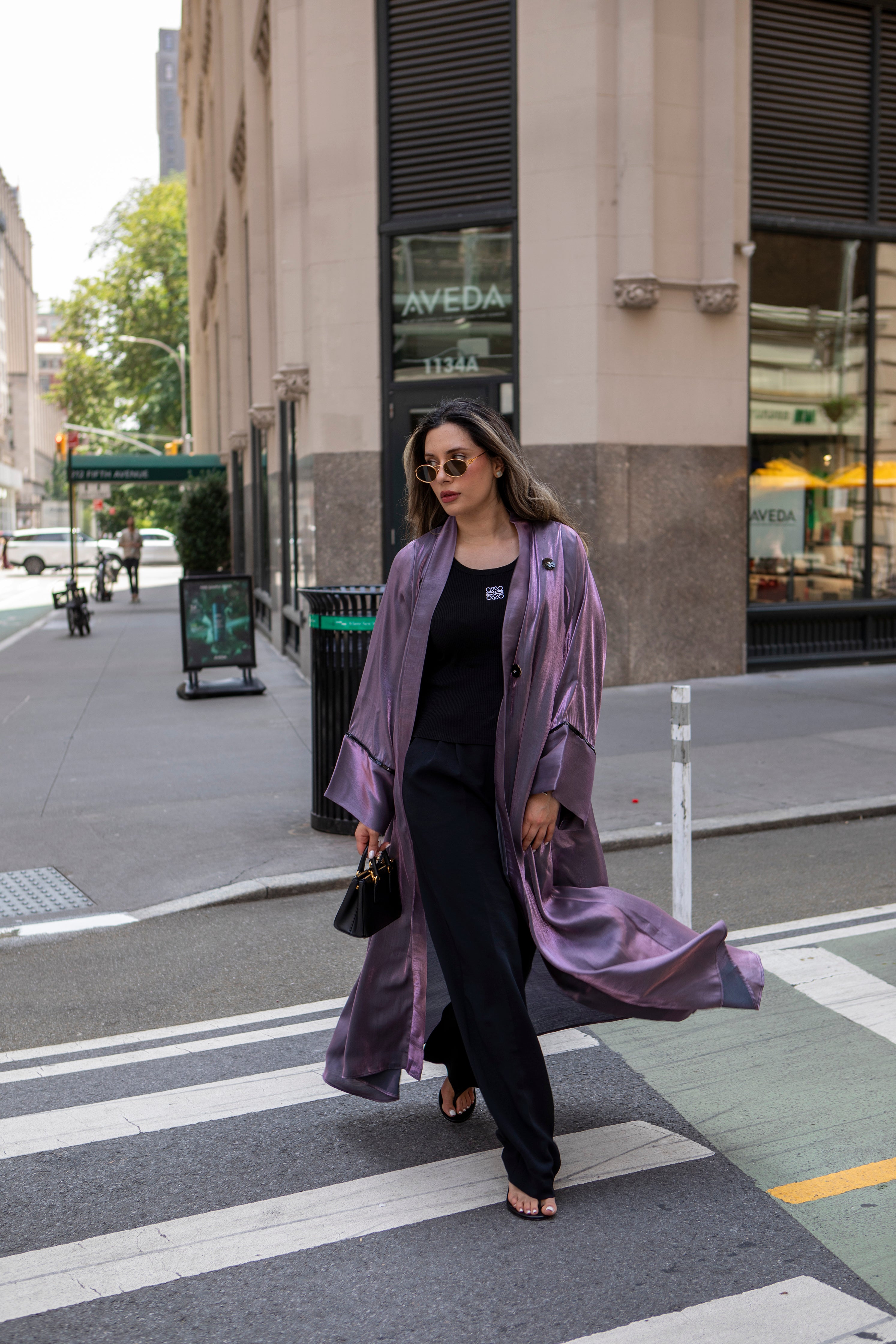 Amethyst Shimmery Abaya