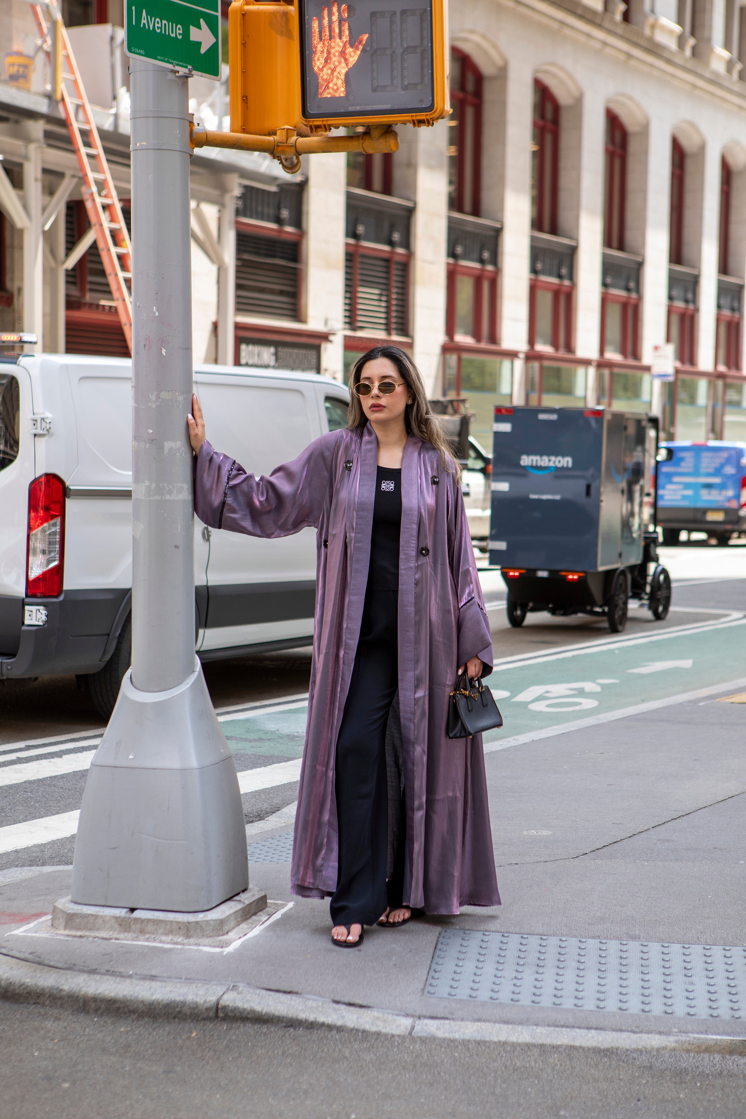 Amethyst Shimmery Abaya